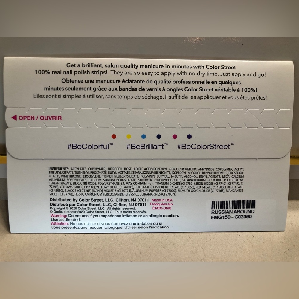Color Street 𝐑𝐮𝐬𝐬𝐢𝐚𝐧 𝐀𝐫𝐨𝐮𝐧𝐝 𝒩ℰ𝒲 - Picture 3 of 4